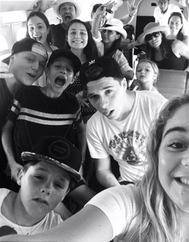 Brooklyn Beckham holiday selfies with the Ramsay family