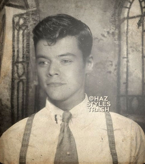 image of Harry Styles as a WWII soldier