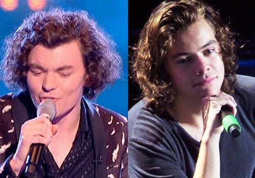 Picture of Harry Styles lookalike on The Voice