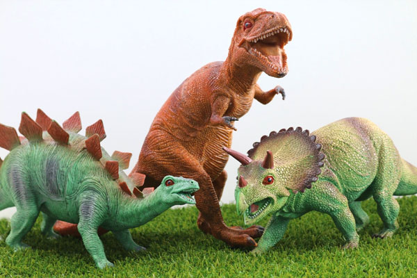 Photo of toy dinosaurs