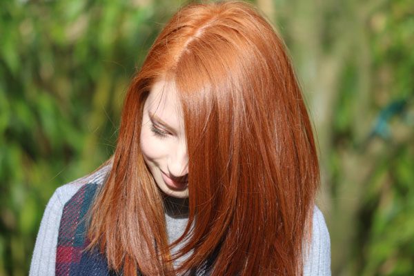 Portrait of red-hair girl
