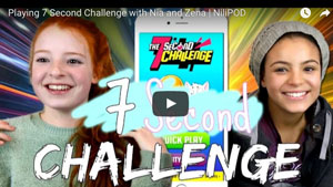 Playing Dan and Phil's 7 Second Challenge with Nia and Zena