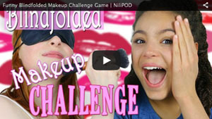 Funny Blindfolded Makeup Challenge Game