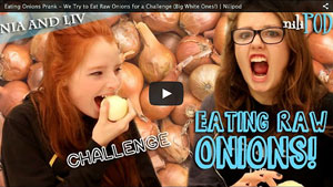 Eating Raw Onions for Challenge