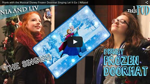 Our Annoying Singing, Musical Frozen Doormat - Let It Go