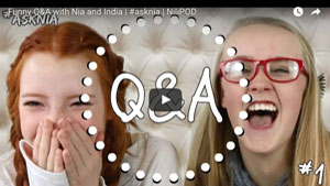 Funny Q and A video with Nia and India