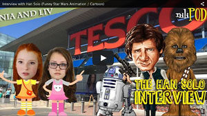 Our Interview with Cartoon Han Solo in the Supermarket - Star Wars Animation