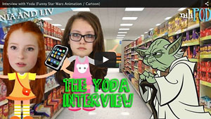 Our Interview with Cartoon Yoda in the Supermarket - Star Wars Animation