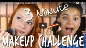Funny three minute makeup challenge