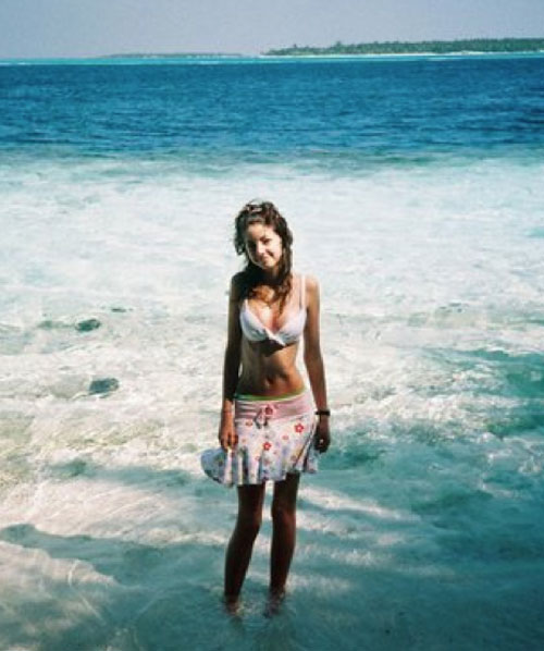 Photo of body conscious Zoella, aged 14